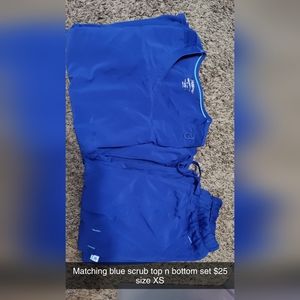 Blue scrub set